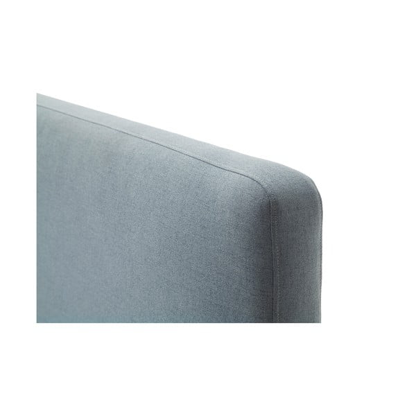 Prašno modra oblazinjena zakonska postelja s prostorom za shranjevanje z letvenim dnom 140x200 cm Mattis – Meise Möbel-image-4