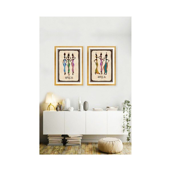 Komplet 2 stenskih slik Tablo Center Ladies