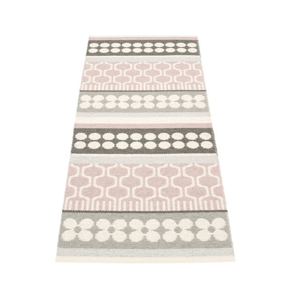 Svetlo rožnat/siv zunanji in notranji tekač 70x180 cm Asta Pale Rose – Pappelina