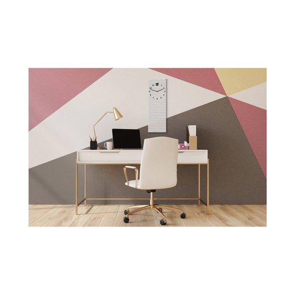 Stenska ura Styler Glassclock White, 20 x 60 cm-image-2