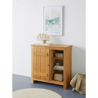 Omarica iz masivnega bora v naravni barvi 90x90 cm Bertram – Støraa