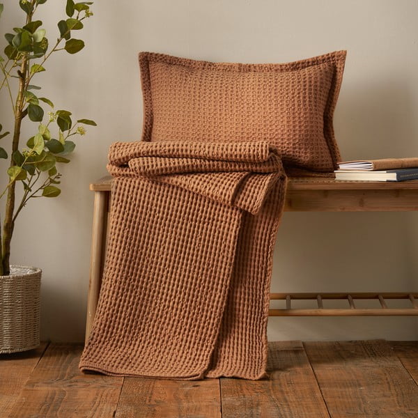 Bombažna okrasna blazina 30x50 cm Jaipur Chunky Waffle – Pineapple Elephant-image-2