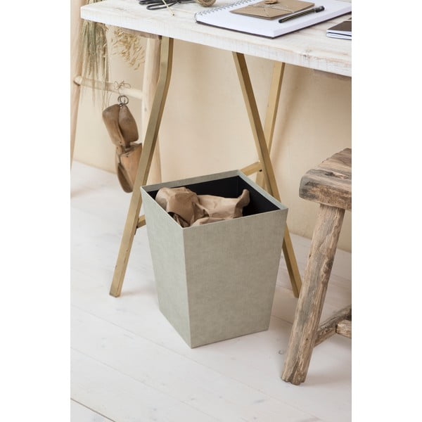 Bež koš za smeti Sofia Canvas Paper Laminate – Bigso-image-1