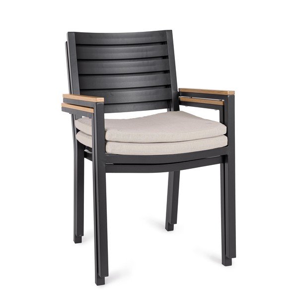 Antracitno siv kovinski vrtni stol Henna – Bizzotto-image-3