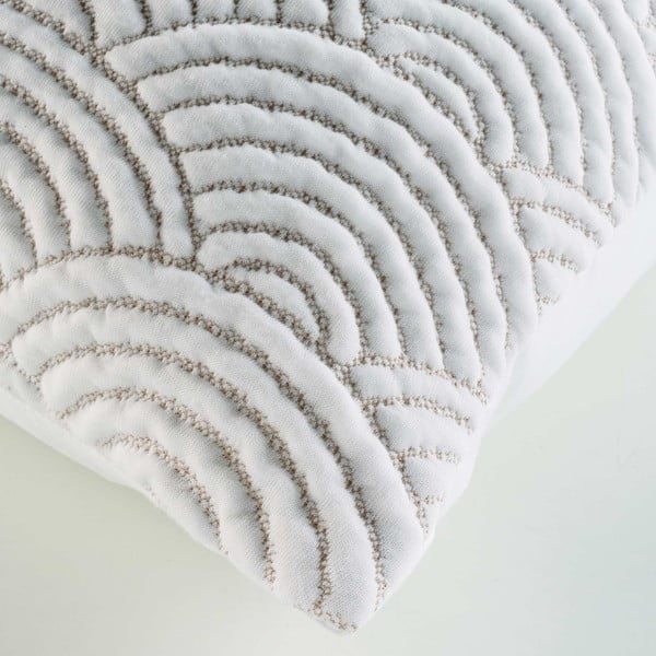 Belo-bež komplet pregrinjala in prevleke za vzglavnik iz jerseyja 220x240 cm Cassandra – douceur d'intérieur-image-3