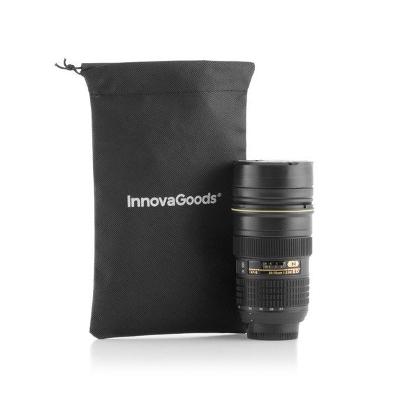 Črna potovalna termo skodelica InnovaGoods CamCup, 400 ml-image-3