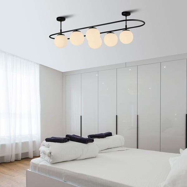 Črna stropna svetilka Squid Lighting Elips, dolžina 124 cm-image-3