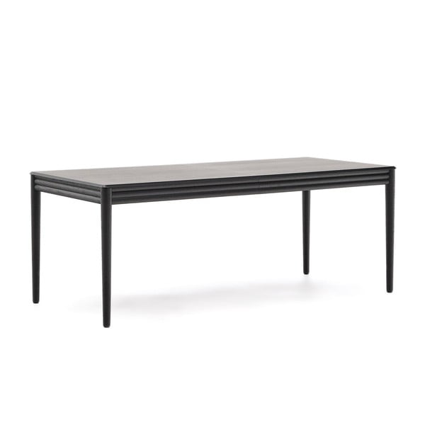 Raztegljiva jedilna miza z dodatno ploščo v hrastovem dekorju 90x200 cm Lenon – Kave Home