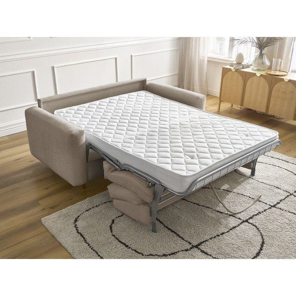 Sivorjava raztegljiva sedežna garnitura za spanje 220 cm Cocoone – Bobochic Paris-image-1