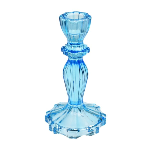 Visok modri stekleni svečnik - Rex London