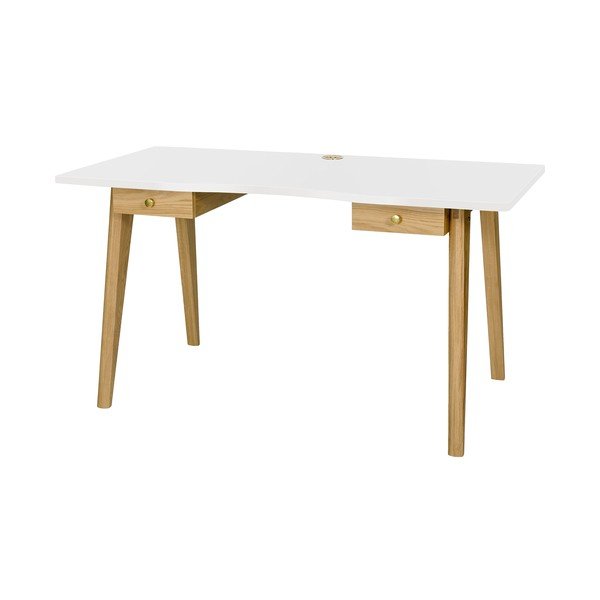 Pisalna miza v hrastovem dekorju 70x140 cm Nice – Woodman-image-1