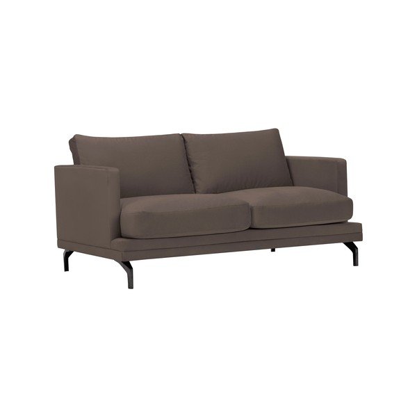 Rjava zofa z naslonom za noge v črni barvi Windsor & Co Sofas Jupiter-image-1