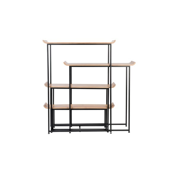 Črn bambusov regal 114x148 cm Flodka – Zuiver-image-4