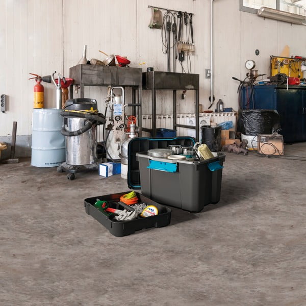 Črna plastična škatla za shranjevanje s pokrovom 73,5x44,5x46 cm Scuba Box – KIS-image-4