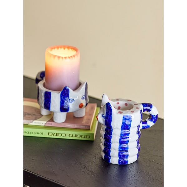 Lončeni svečniki v kompletu 2 ks Caty – Bloomingville-image-1