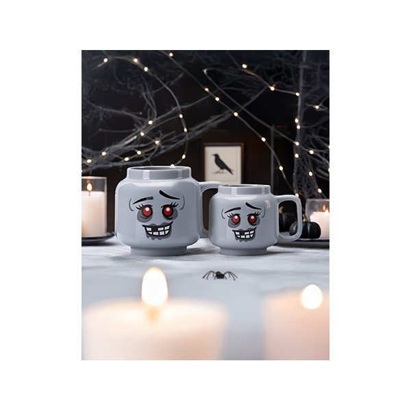 Siva keramična otroška skodelica za latte 255 ml Zombie – LEGO®-image-3