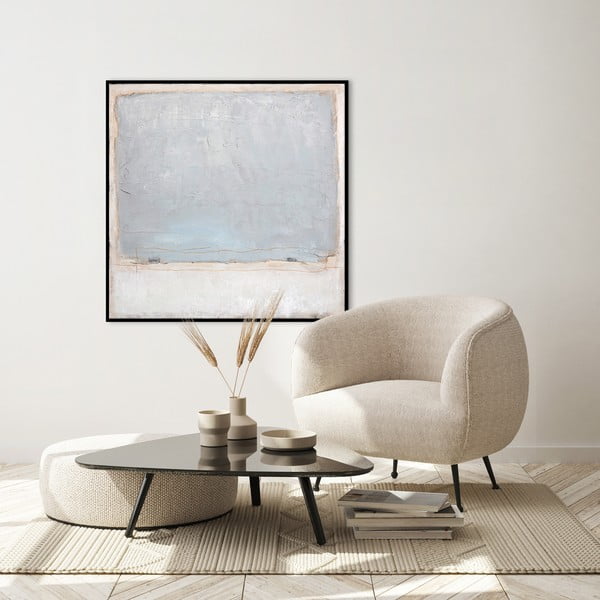 Ročno naslikana slika 100x100 cm Blue Inside    – Malerifabrikken-image-1