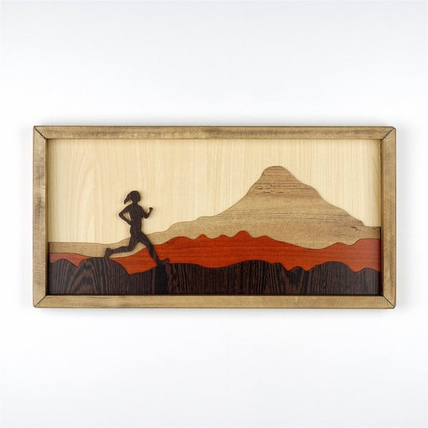 Lesena slika Kate Louise Running Woman, 50 x 25 cm