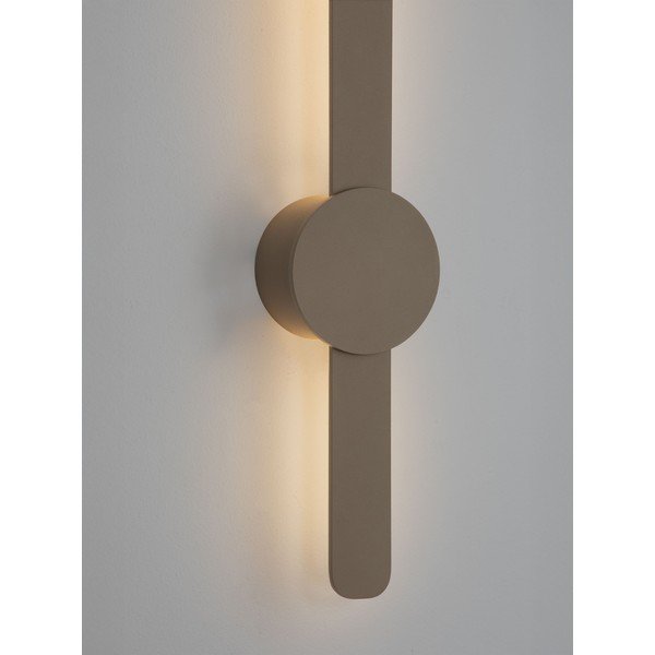 Sivo-bež aluminijasta LED stenska svetilka Norei – Nova Luce-image-1