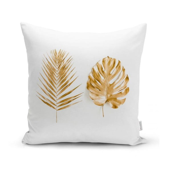 Prevleka za okrasno blazino Minimalist Cusion Covers Golden Leafes, 45 x 45 cm