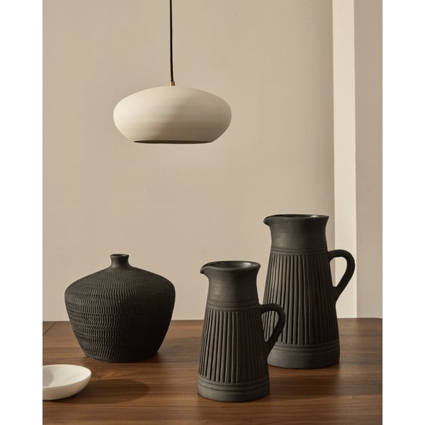 Bela viseča svetilka s kovinskim senčilom ø 40 cm Inda – Kave Home-image-1