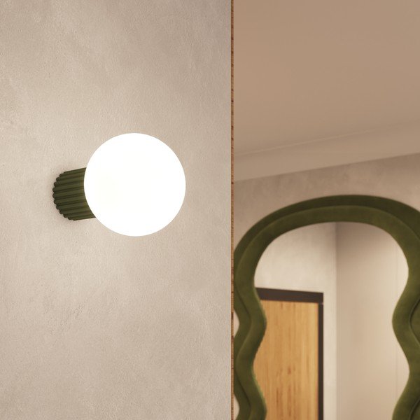 Zelena stenska svetilka ø 12 cm Orbital – Sollux-image-1