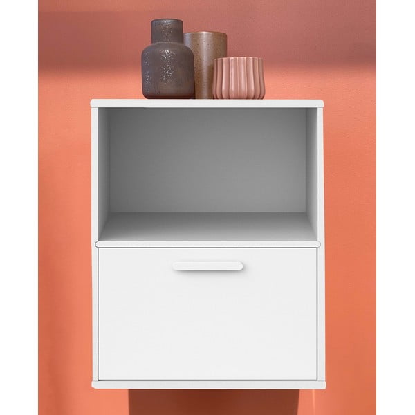 Bela stenska nočna omarica White Hammel Keep-image-1