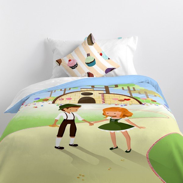 Prevleka za odejo in vzglavnik Mr. Fox Candy, 140 x 200 cm-image-4