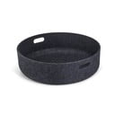 Tekstilna košara za shranjevanje ø 46x12 cm Cesto Black – MiaCara