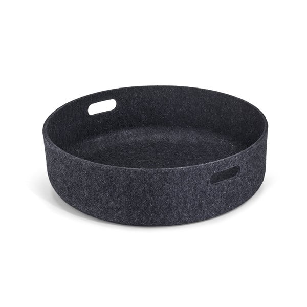 Tekstilna košara za shranjevanje ø 46x12 cm Cesto Black – MiaCara