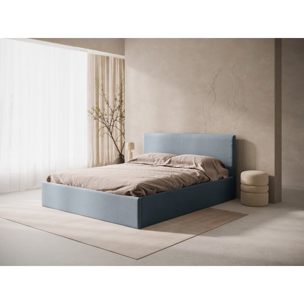 Svetlo modro oblazinjeno vzglavje 150,5x100 cm Remo – Micadoni -image-1