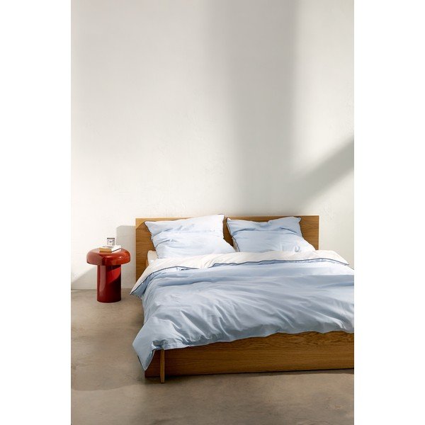 Svetlo modra prevleka za odejo za zakonsko posteljo iz bombažnega satena 200x200 cm Oba – noo.ma-image-3