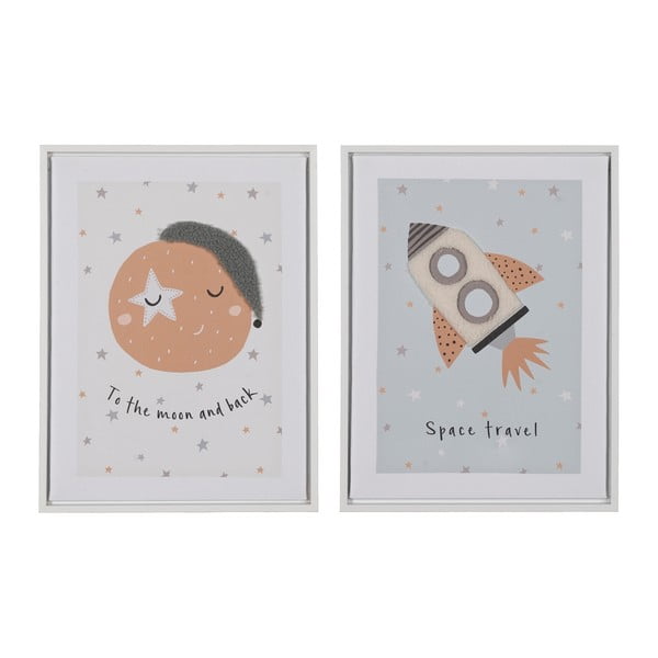 Otroške slike v kompletu 2 ks 30x40 cm Space – Ixia