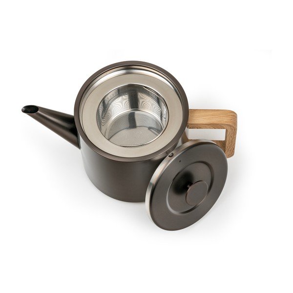 Siv čajnik iz nerjavečega jekla s cedilom 1,1 l Duet Narvik – Bredemeijer-image-4