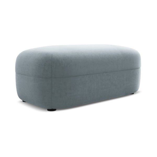 Svetlo moder žameten tabure Moana – Makamii-image-1