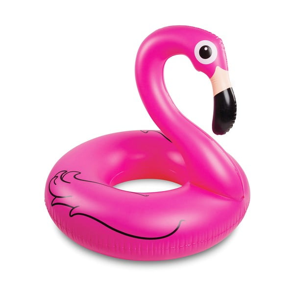 Roza napihljiv obroč v obliki flaminga InnovaGoods Flamingo