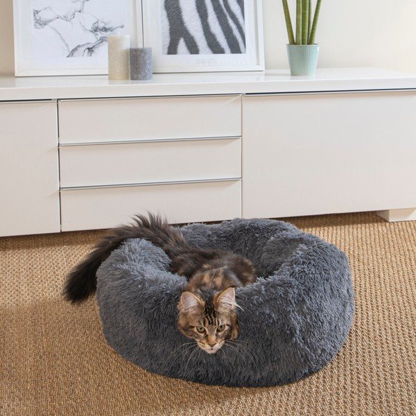 Temno siva postelja za pse ø 55 cm – Love Story-image-2