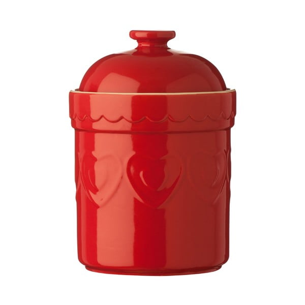 Rdeča keramična posoda Premier Housewares Sweet Heart, 1,5 l