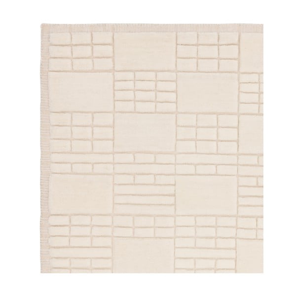 Kremno bela ročno tkana volnena preproga 120x170 cm Empire – Asiatic Carpets-image-3