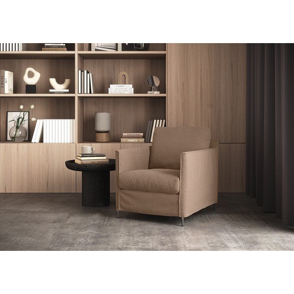 Rjav fotelj Petito – Furninova -image-1