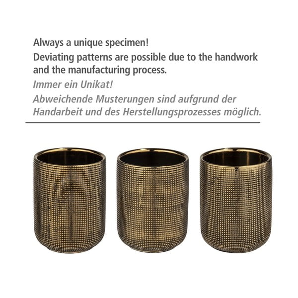 Keramičen lonček za zobne ščetke v zlati barvi Rivara – Wenko-image-4