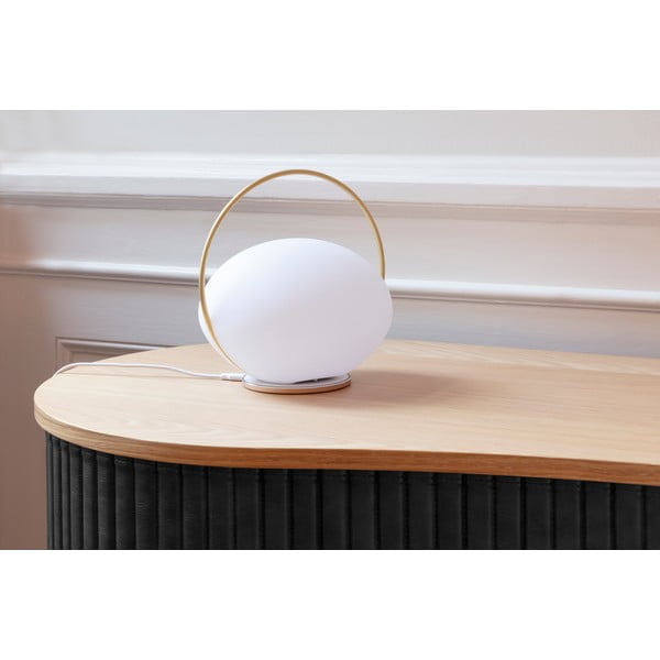 Bela LED zatemnitvena namizna svetilka (višina 19 cm) Orbit – UMAGE-image-4