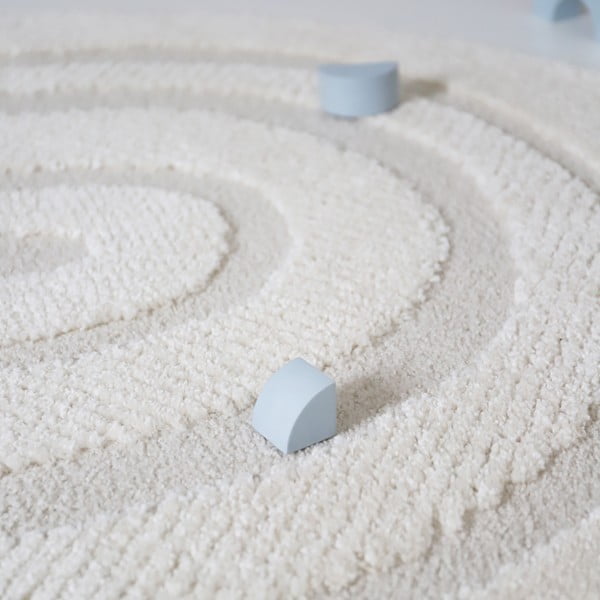 Kremno bela otroška preproga ø120 cm Rainbow Dream S – Nattiot-image-4
