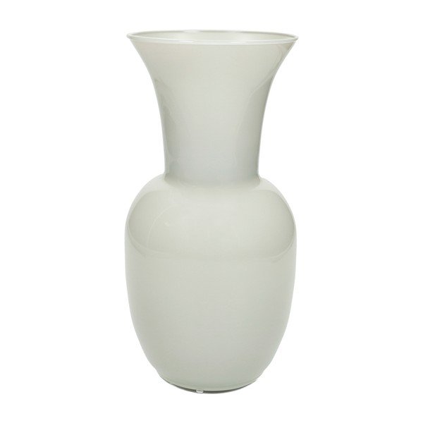 Kremno bela steklena vaza (višina 26 cm) – Brandani
