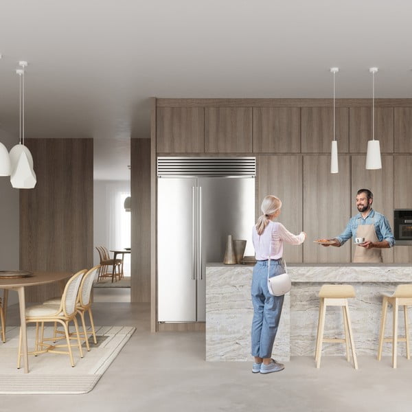 Bela viseča svetilka s keramičnim senčnikom ø 25 cm Sativa – Sollux-image-4