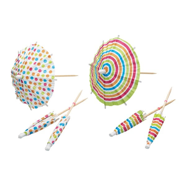 Komplet 12 dekorativnih dežnikov Coquille Kitchen Craft Umbrellas
