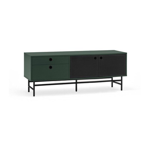 Temno zelena TV omarica 140x52 cm Punto - Teulat-image-3