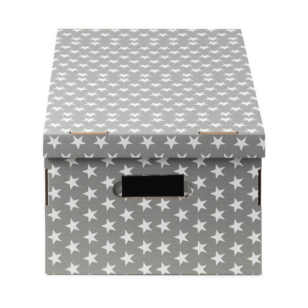 Škatle za shranjevanje iz valovite lepenke s pokrovom v kompletu 2 kosa Stars - Compactor