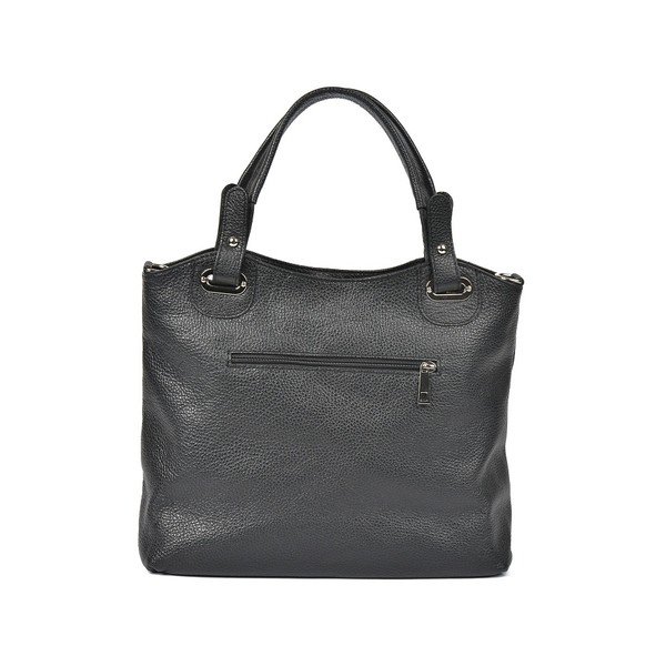 Črna usnjena torbica Luisa Vannini Tote-image-4