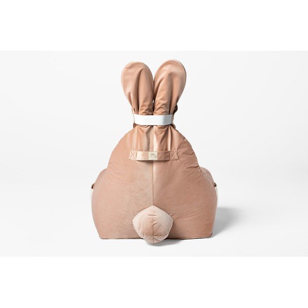 Svetlo rožnata otroška vreča za sedenje Funny Bunny – The Brooklyn Kids-image-4